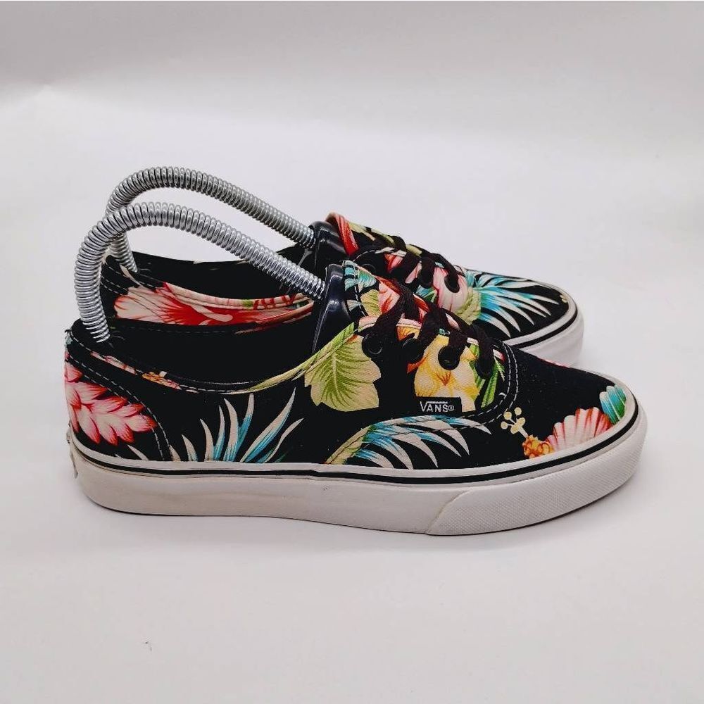Vans Authentic Tropical Themed Skateboard‎ Sneakers Womens Size 6.5 Multicolor